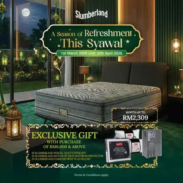 [NOT FOR SALE] Slumberland Wake Up Refresh This Syawal 2026 Free Gift Set [Tier 2]